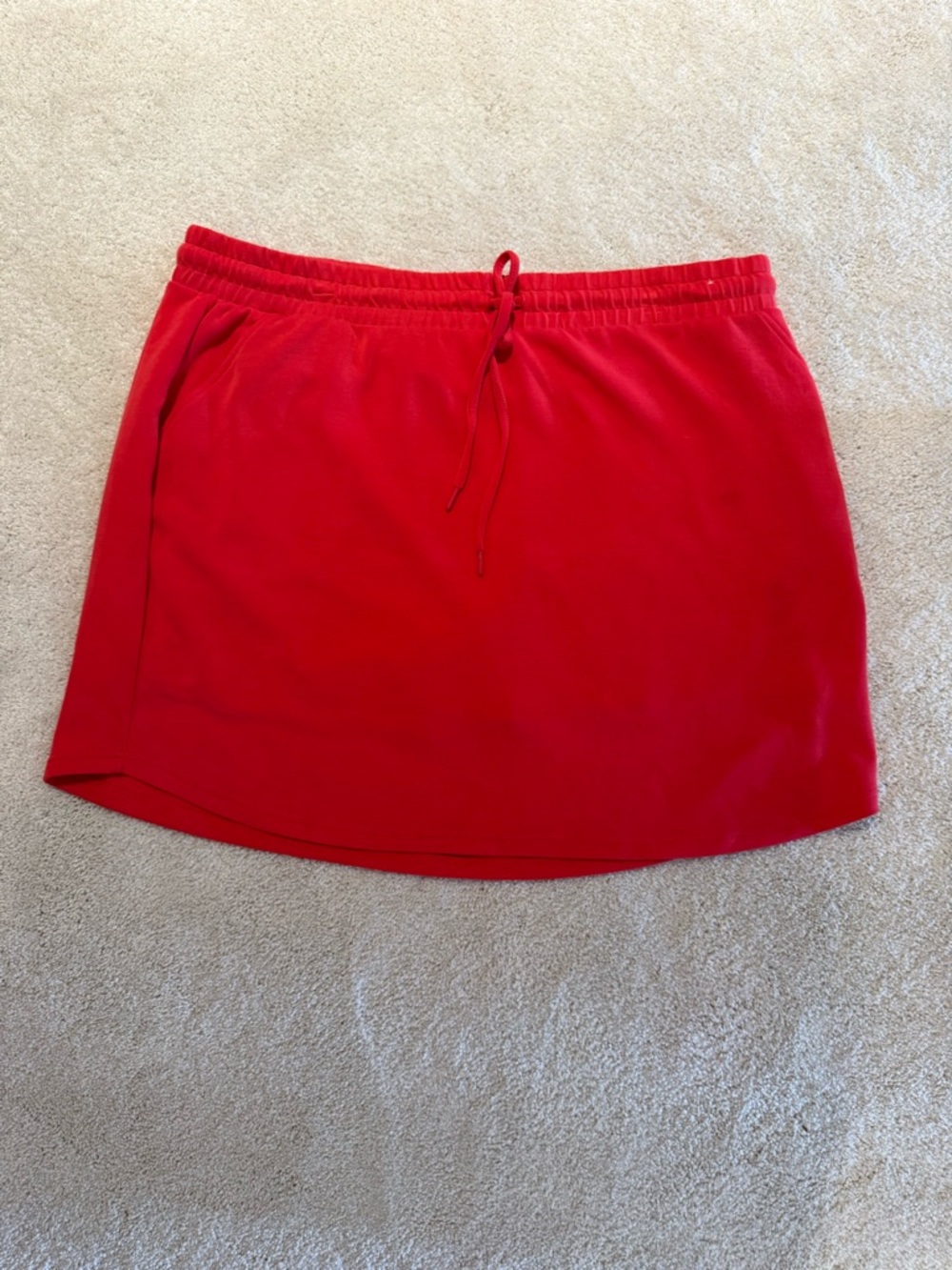 Maurices Red Active Skort with Drawstring Waist